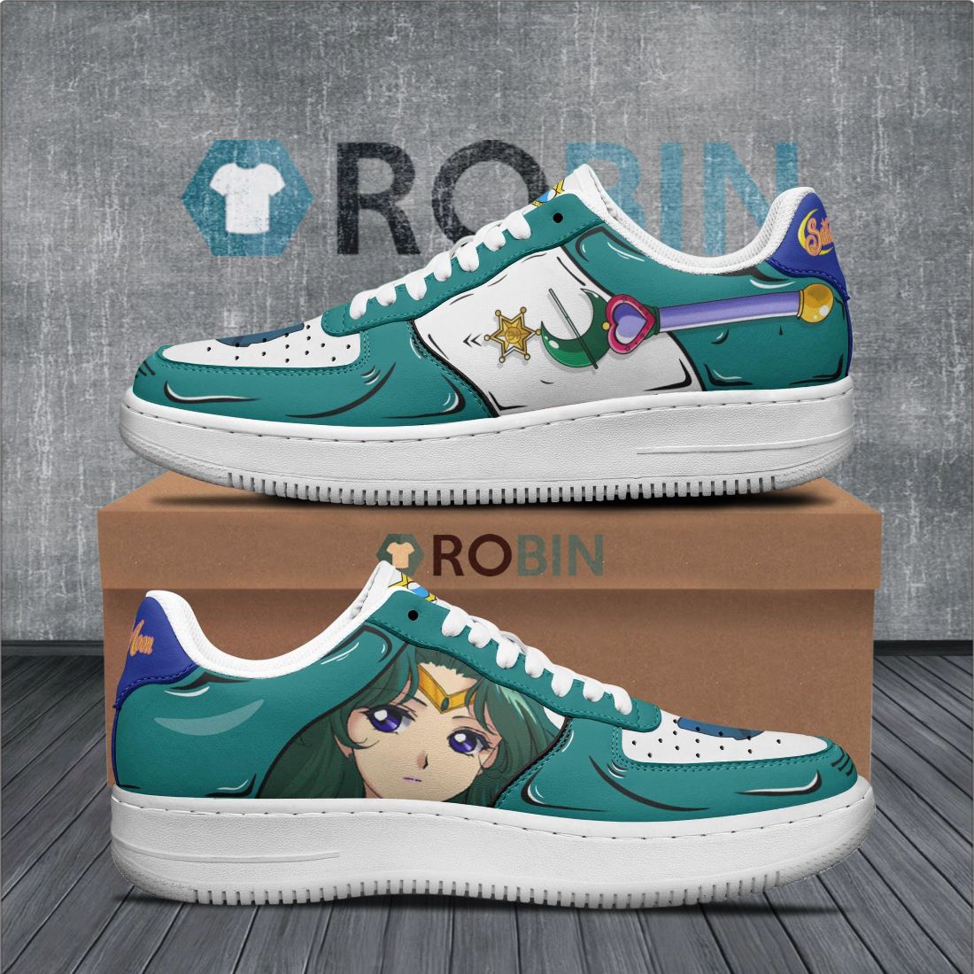Sailor Neptune Air Force 1 Sneakers Custom Sailor Moon Anime Shoes ...
