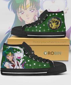 Sailor Pluto Sailor Moon Anime Canvas High Top Shoes