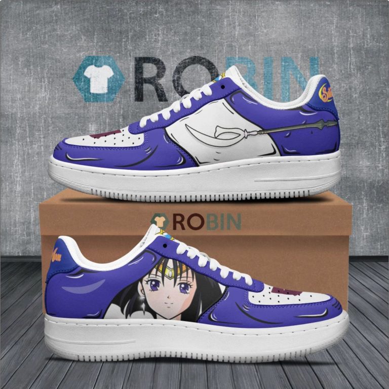 Sailor Saturn Air Force 1 Sneakers Custom Sailor Moon Anime Shoes