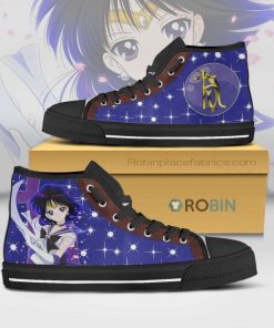 Sailor Saturn Sailor Moon Anime High Top Canvas Shoes (Kid and Adult size available) Sailor Saturn Sailor Moon Anime High Top Canvas Shoes (Kid and Adult size available)