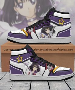 Sailor Saturn JD 1 Sneakers Unique Custom Anime Sailor Moon Shoes Sailor Saturn JD 1 Sneakers Unique Custom Anime Sailor Moon Shoes