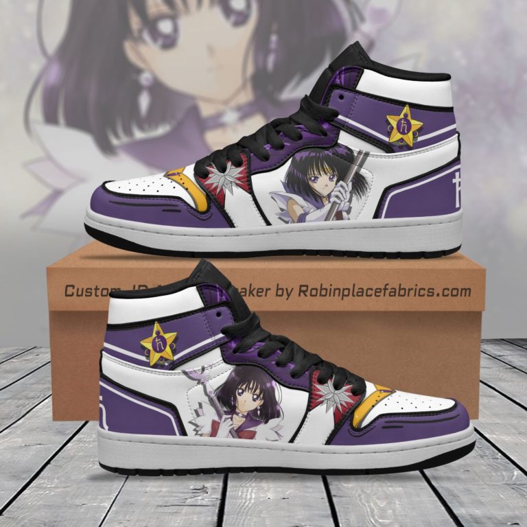 Sailor Saturn JD 1 Sneakers Unique Custom Anime Sailor Moon Shoes