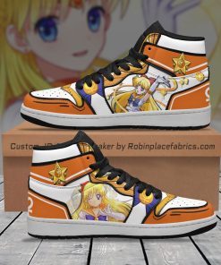 Sailor Venus JD 1 Sneakers Unique Custom Anime Sailor Moon Shoes