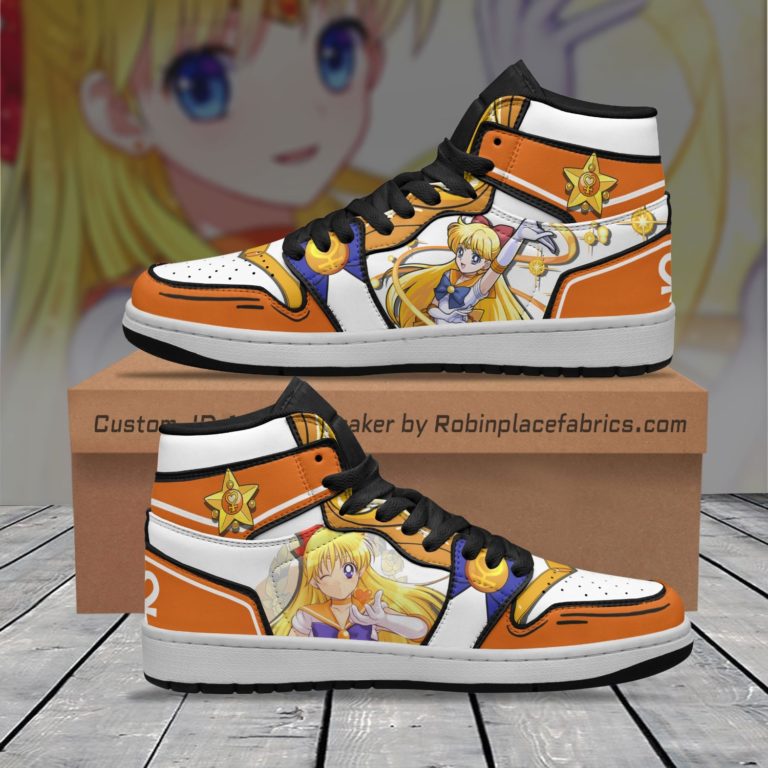 Sailor Venus JD 1 Sneakers Unique Custom Anime Sailor Moon Shoes