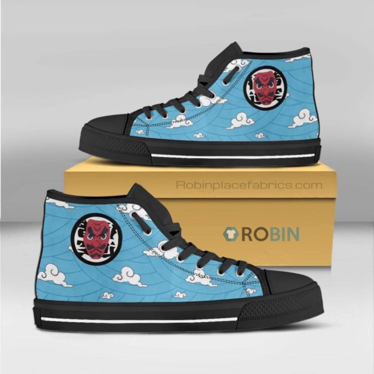 Sakonji Demon Slayer Anime Canvas High Top Shoes (Kid and Adult size available)