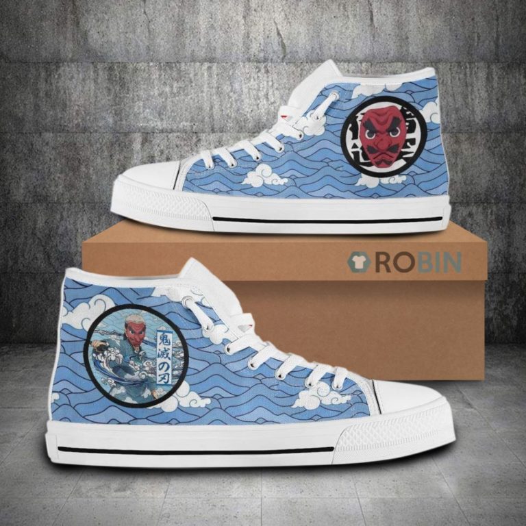 Sakonji Urokodaki Demon Slayer Anime Canvas High Top Shoes