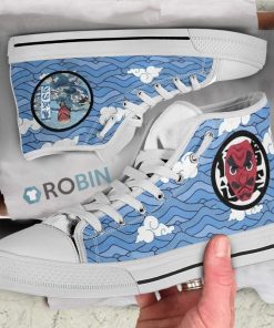 Sakonji Urokodaki Demon Slayer Anime Canvas High Top Shoes Sakonji Urokodaki Demon Slayer Anime Canvas High Top Shoes
