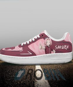 Sakura Haruno Air Force 1 Sneakers Custom Naruto Anime Shoes