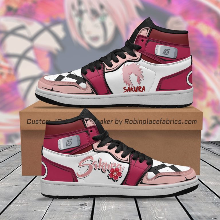 Sakura Haruno JD Sneakers Custom Naruto Anime Shoes