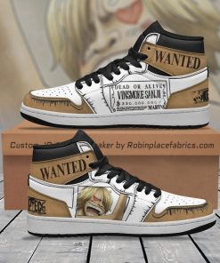Sanji Wanted JD Sneakers Custom One Piece Anime Shoes