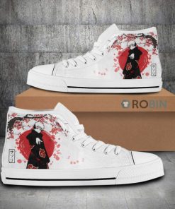Sasori Akatsuki Naruto Anime Canvas High Top Shoes