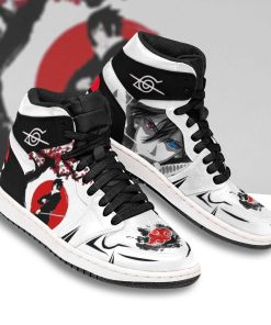 Sasuke Akatsuki Cherry Blossom Custom Jordan 1 High Sneakers