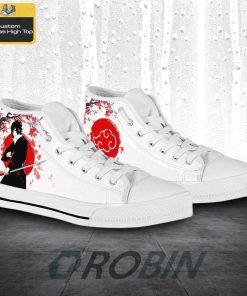 Akatsuki Sasuke Naruto Anime High Top Canvas Shoes Akatsuki Sasuke Naruto Anime High Top Canvas Shoes