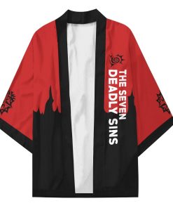 Seven Deadly Beasts AOP Kimono Cardigan Seven Deadly Beasts AOP Kimono Cardigan