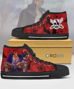 Shanks One Piece Anime Canvas High Top Shoes