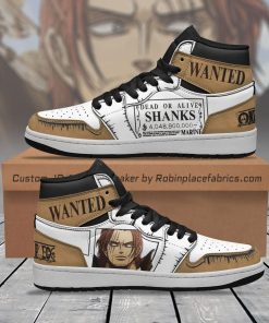 Shanks Wanted JD Sneakers Custom One Piece Anime Shoes