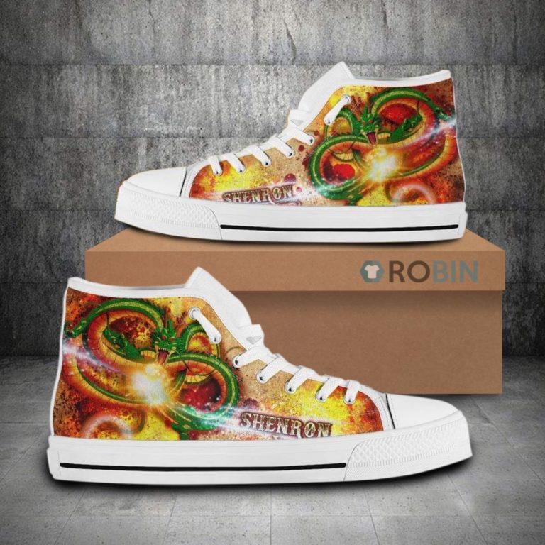 Shenron Dragon Ball Anime Canvas High Top Shoes