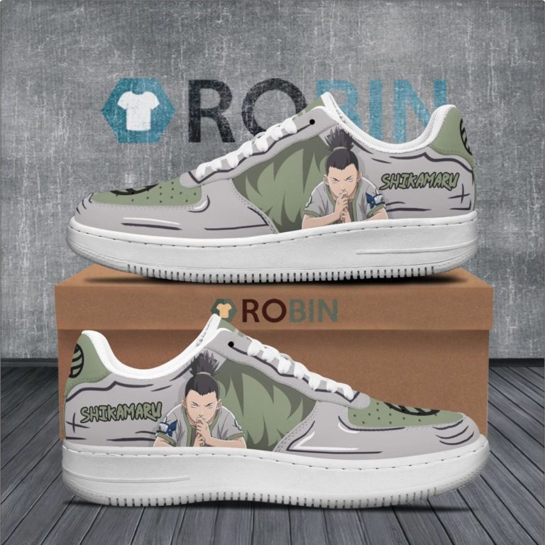 Shikamaru Air Force 1 Sneakers Custom Naruto Anime Shoes