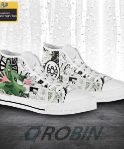 Shino Naruto Anime Mixed Manga Style High Top Canvas Shoes