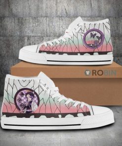 Shinobu Demon Slayer Anime Haori High Top Canvas Shoes