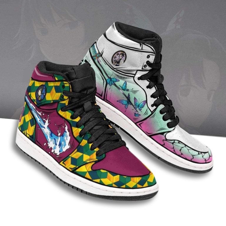 Shinobu X Giyuu JD Sneakers Custom Breathing Demon Slayer Anime Shoes