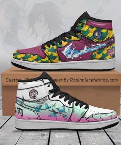 Shinobu X Giyuu JD Sneakers Custom Breathing Demon Slayer Anime Shoes Shinobu X Giyuu JD Sneakers Custom Breathing Demon Slayer Anime Shoes