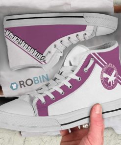 Shiratorizawa Academy Haikyuu Anime High Top Canvas Shoes