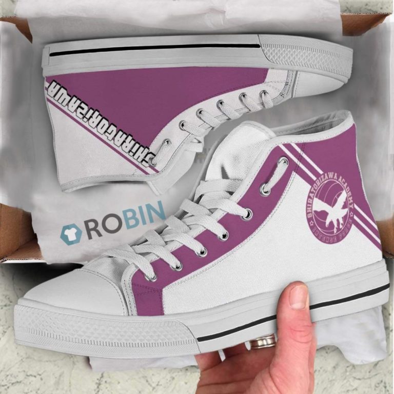 Shiratorizawa Academy Haikyuu Anime High Top Canvas Shoes
