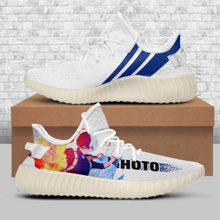 Shoto Todoroki Custom My Hero Academia Anime Sneakers