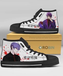 Shuu Tokyo Ghoul Anime High Top Canvas Shoes