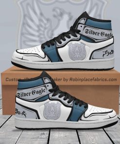 Silver Eagle JD 1 Sneakers Custom Black Clover Anime Shoes Silver Eagle JD 1 Sneakers Custom Black Clover Anime Shoes