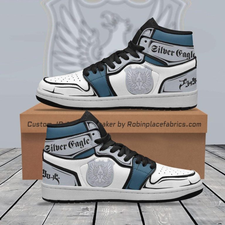 Silver Eagle JD 1 Sneakers Custom Black Clover Anime Shoes