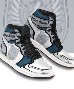 Silver Eagle JD 1 Sneakers Custom Black Clover Anime Shoes Silver Eagle JD 1 Sneakers Custom Black Clover Anime Shoes