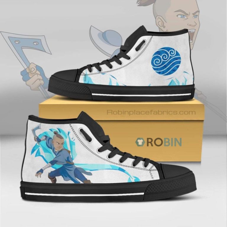 Sokka Avatar The Last Airbender Anime Canvas High Top Shoes