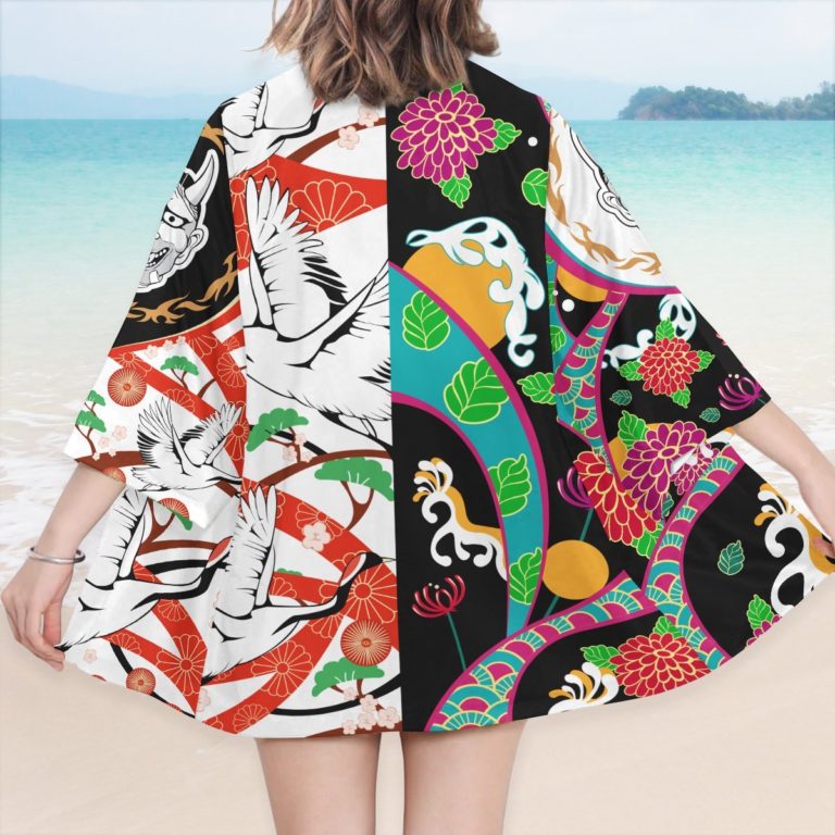 Souya x Nahoya All Over Print AOP Kimono Cardigan - RobinPlaceFabrics