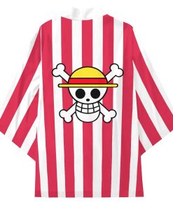 Strawhat Pirate Pattern All Over Print Kimono