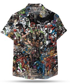 Superhero Comic Characters Collection Hawaiian Shirt