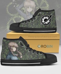 Suzuha Amane Steins;Gate Anime High Top Canvas Shoes