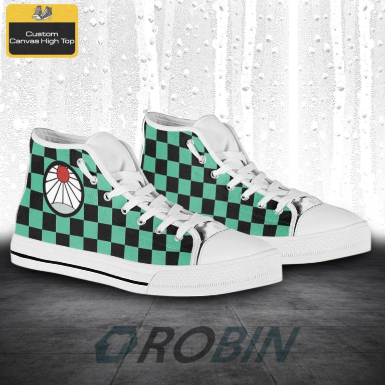 Tanjiro Demon Slayer Anime Canvas High Top Shoes