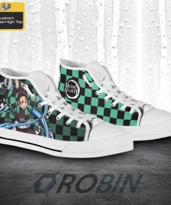 Tanjiro Demon Slayer Anime Pattern Canvas High Top Shoes