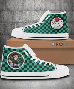 Tanjiro Kamado Demon Slayer Anime Canvas High Top Shoes