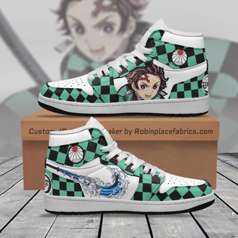 Tanjiro Water Breathing Sneakers Kimetsu No Yaiba Shoes