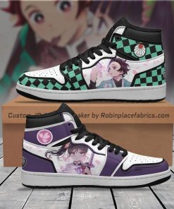 Tanjiro X Kanao JD 1 Sneakers Custom Demon Slayer Anime Shoes