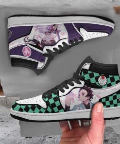 Tanjiro X Kanao JD 1 Sneakers Custom Demon Slayer Anime Shoes Tanjiro X Kanao JD 1 Sneakers Custom Demon Slayer Anime Shoes