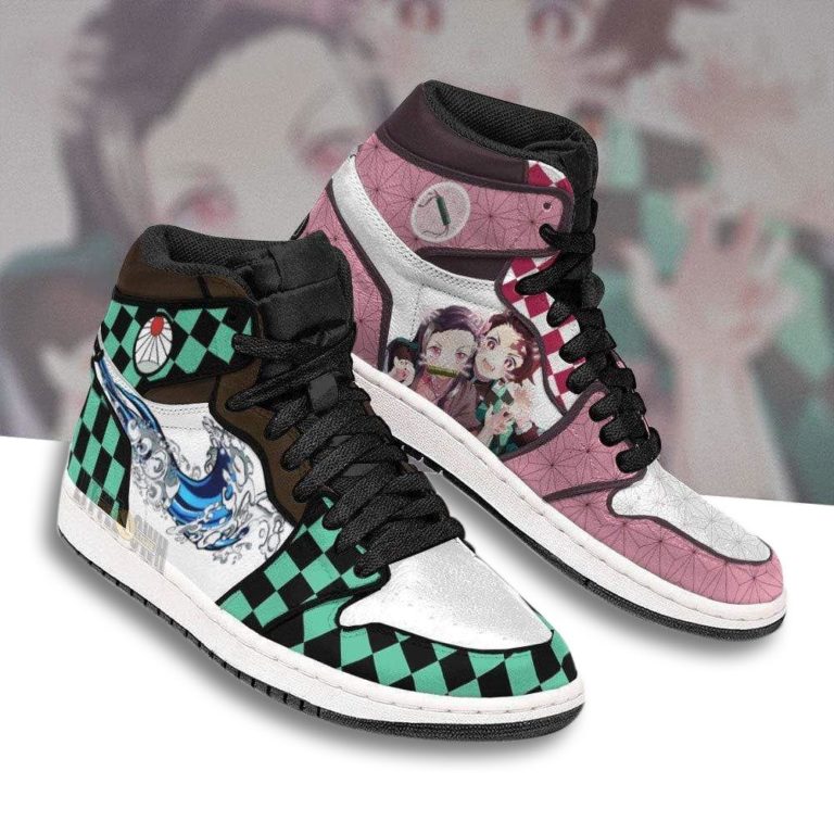 Tanjiro X Nezuko JD Sneakers Custom Demon Slayer Anime Shoes