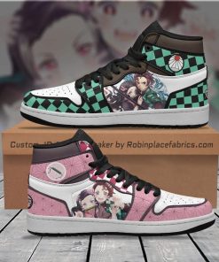 Tanjiro X Nezuko JD Sneakers Custom Demon Slayer Anime Shoes Tanjiro X Nezuko JD Sneakers Custom Demon Slayer Anime Shoes