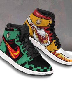 Tanjiro X Senjuro JD 1 Sneakers Custom Breathing Demon Slayer Anime Shoes