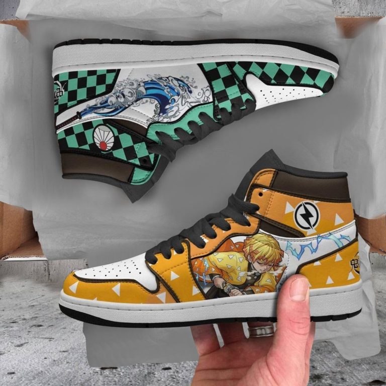 Tanjiro X Zenitsu Custom JD 1 High Sneakers
