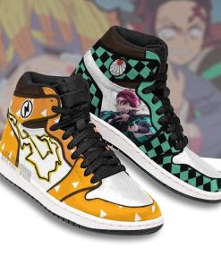 Tanjiro X Zenitsu Custom JD 1 High Sneakers Tanjiro X Zenitsu Custom JD 1 High Sneakers
