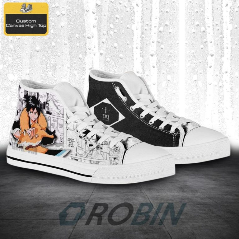 Tatsuki Arisawa Bleach Anime Mixed Manga Canvas High Top Shoes
